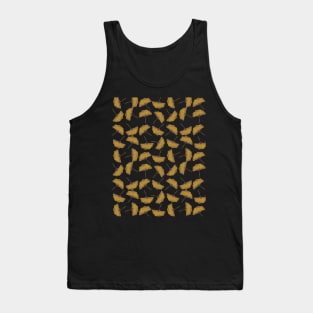 Gold Gingko Leaves Tank Top